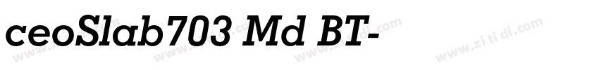 ceoSlab703 Md BT字体转换